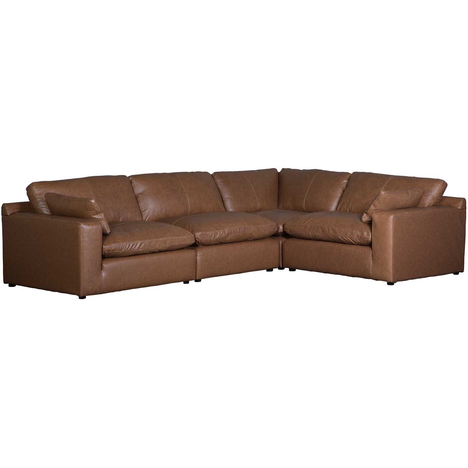 Emilia Leather 4pc Sectional 2 Emilia Leather 4pc Sectional
