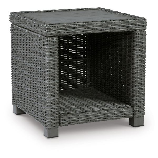  Elite Park Outdoor End Table, Gray 