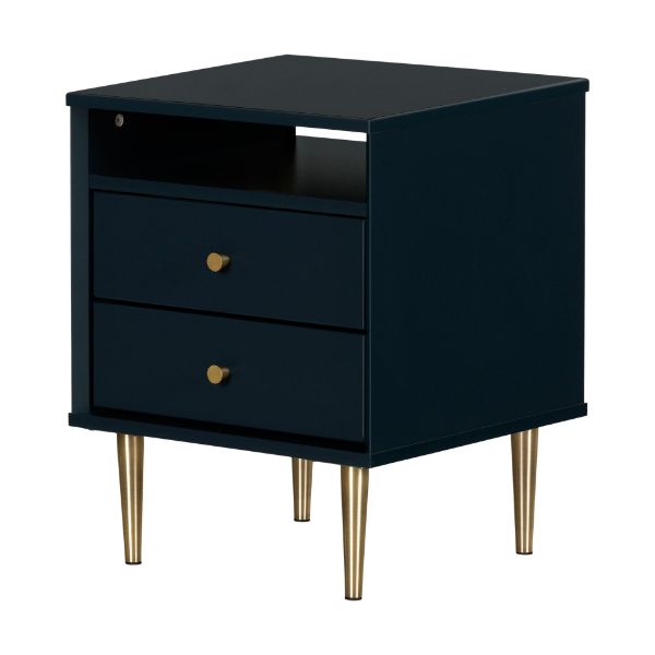  Dylane - 2-Drawer Nightstand, Navy 