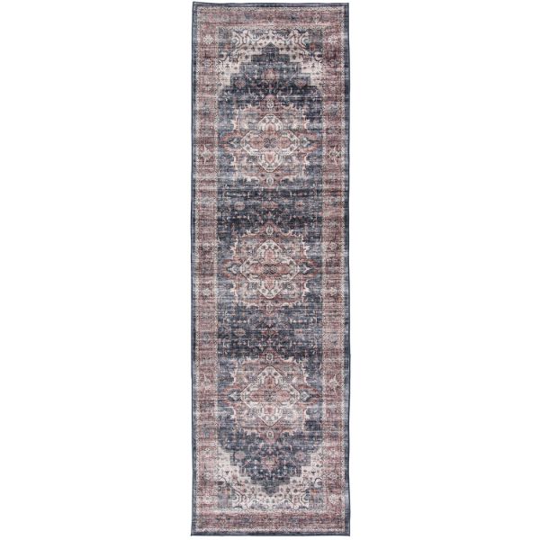 Rug Ease Rochella Dark Gray Rust 