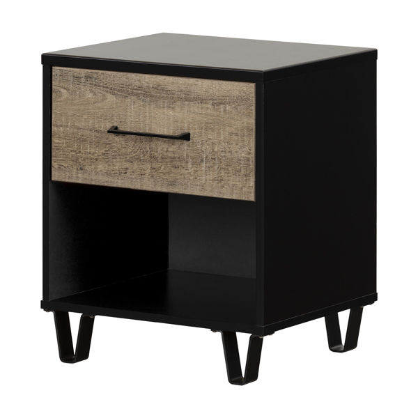  Arlen - 1-Drawer Nightstand, Two-Tone 