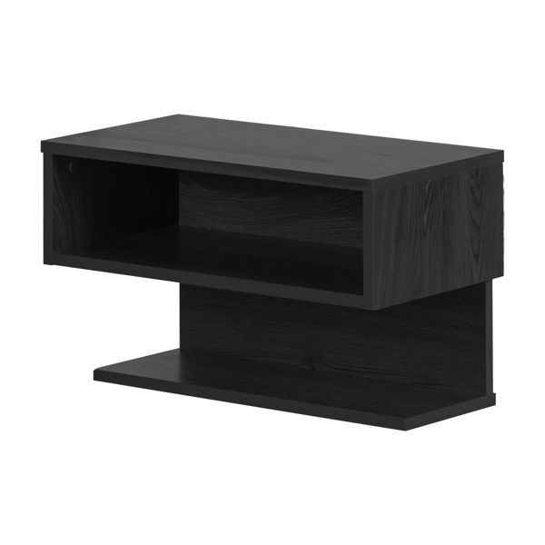 Sazena - Floating Nightstand, Gray Oak 1 Sazena - Floating Nightstand, Gray Oak