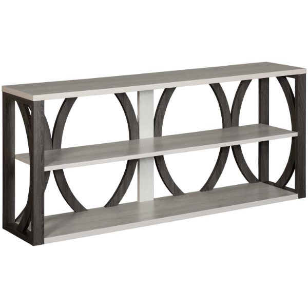 Circles White and Grey Console 