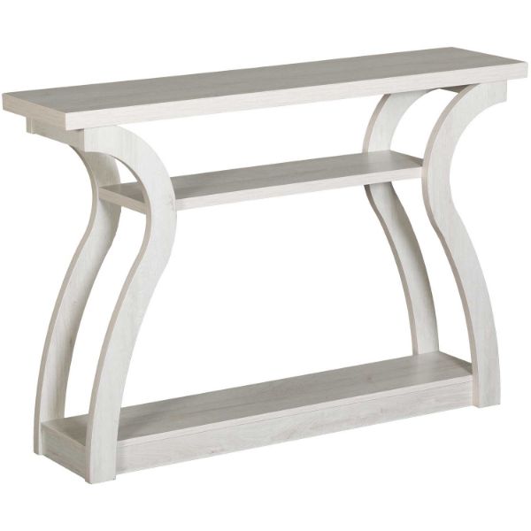 Curved White Console 