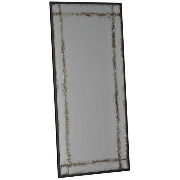 Antique Leaner Mirror Metal Frame 