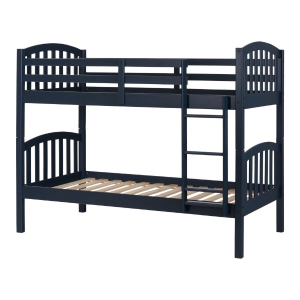  Summer Breeze - Solid Wood Bunk Bed, Navy 