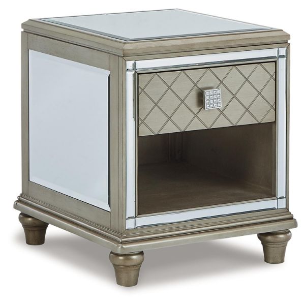  Chevanna End Table, Platinum 