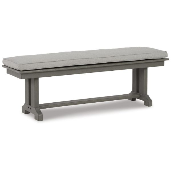  Visola Outdoor Bench, Gray 