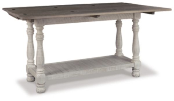  Havalance Sofa/Console Table, Gray/White 