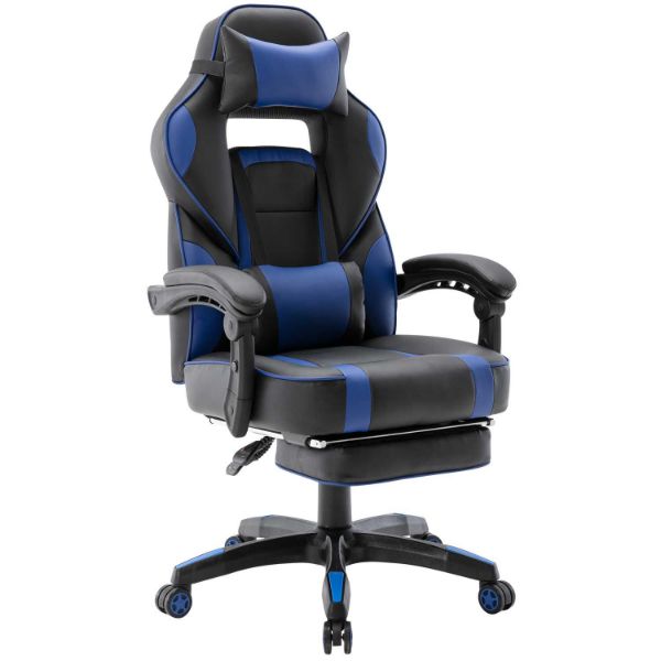  Ergonomic Racing Gaming Chair, Blue 
