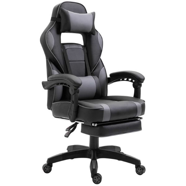  Ergonomic Racing Gaming Chair, Gray 
