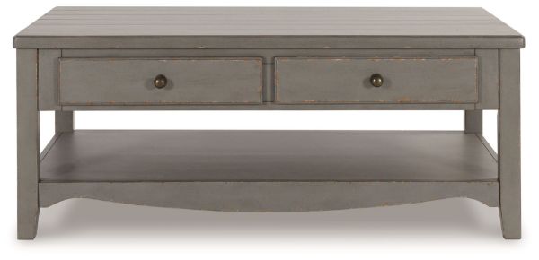  Charina Coffee Table, Antique Gray 