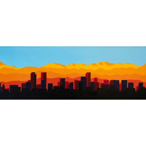 Denver Skyline In Full Color 