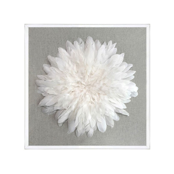 White Feathers in Plexi 
