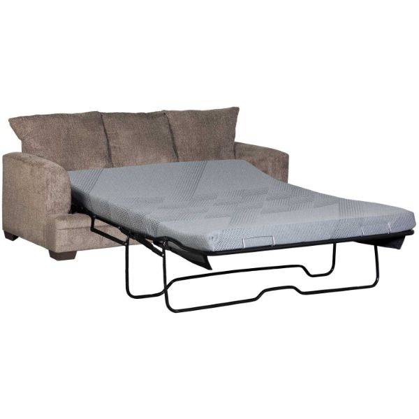 Pewter Queen Sleeper with Memory Foam Mattress 