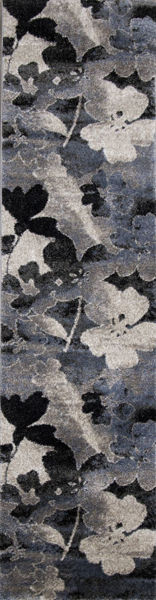 Breeze Blue Floral 2x8 Rug 