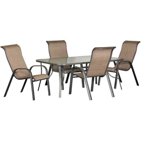 Rushmore 5 Piece Patio Dining Set 