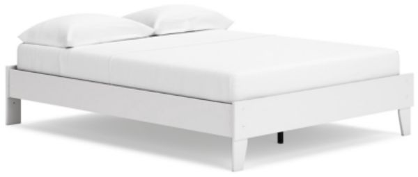  Socalle Queen Platform Bed, Two-tone 