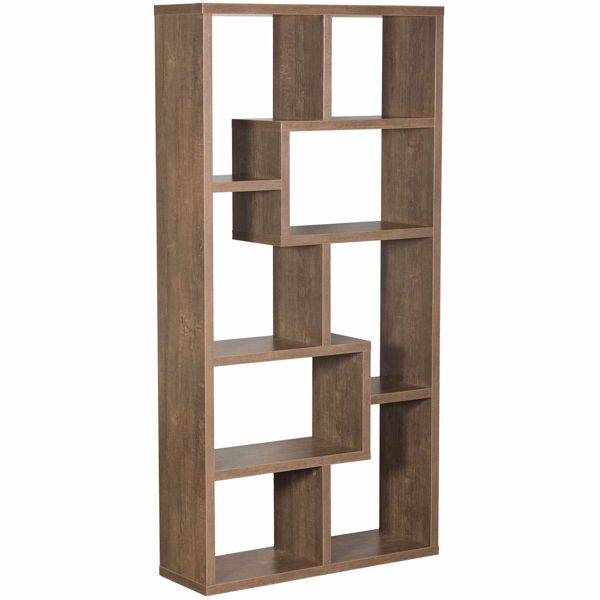  Walnut Oak "Puzzle" Display Cube 