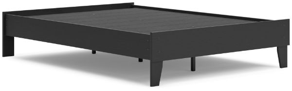 Socalle Full Platform Bed, Black 