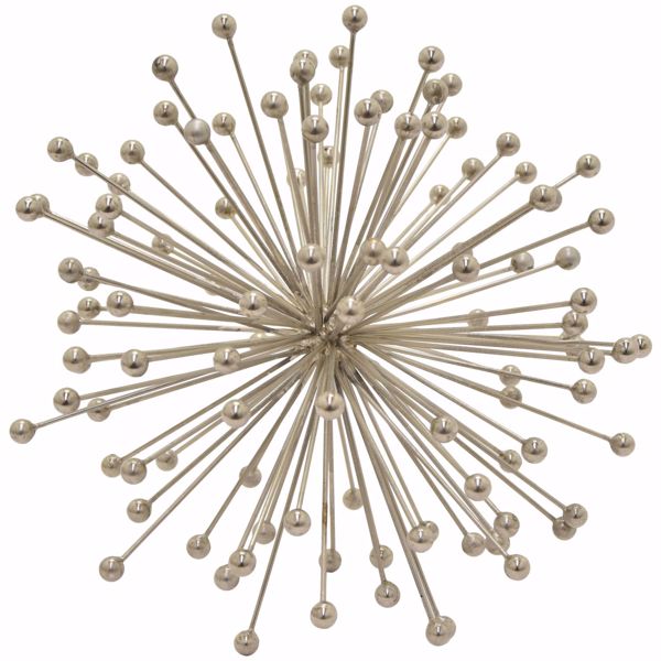 Large Silver Starburst Orb 