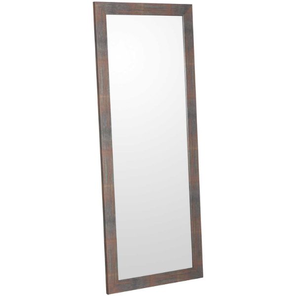 Aged Metal Look Leaner Mirror 