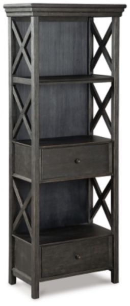  Tyler Creek Display Cabinet, Black/Gray 