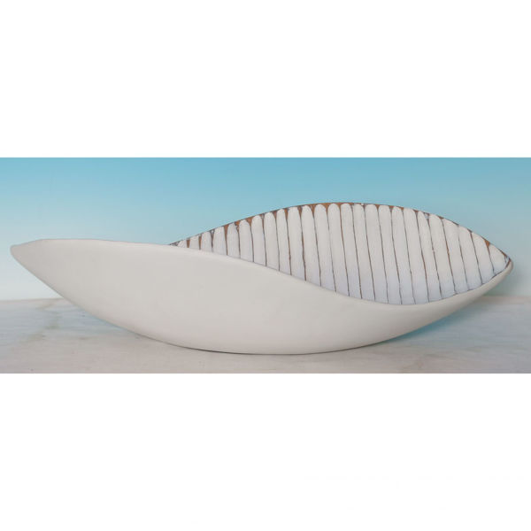 White Shallow Bowl 