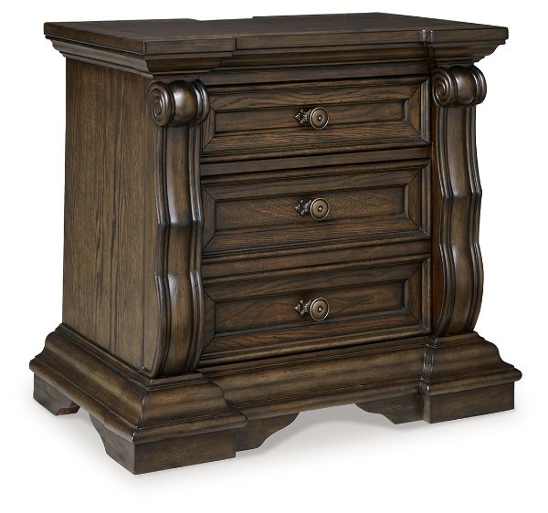  Maylee Nightstand, Dark Brown 