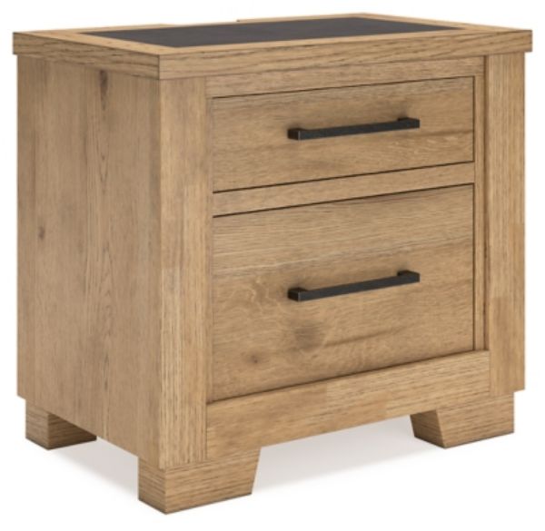  Galliden Nightstand, Light Brown 