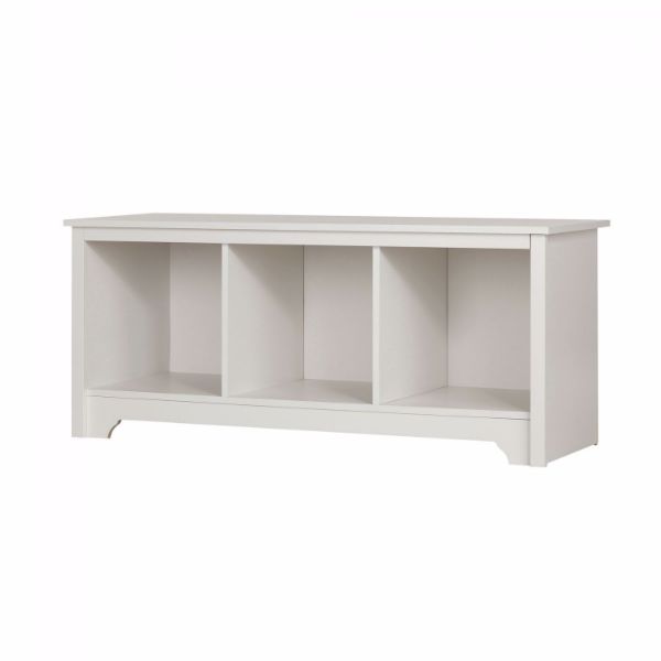  Vito - Cubby Storage Bench, White 