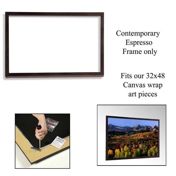 Contemporary Espresso Frame 