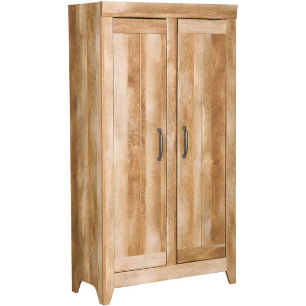Adept Storage Wide Storage Cabinet Craftsman Oak 