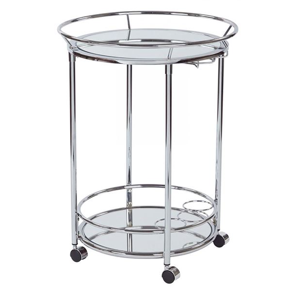Royse - Serving Cart, Chrome 1 Royse - Serving Cart, Chrome