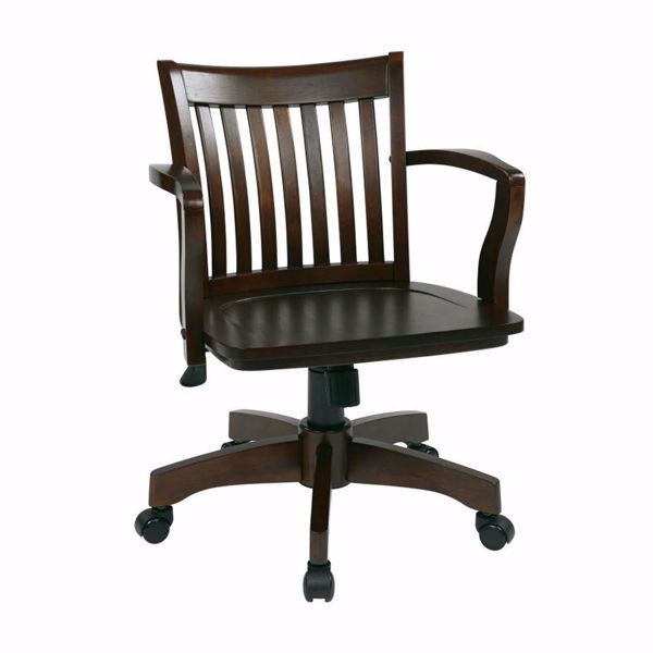 Espresso Wood Office Chair 1 Espresso Wood Office Chair