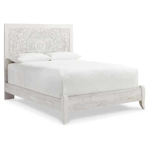  Paxberry Queen Panel Headboard, Whitewash 