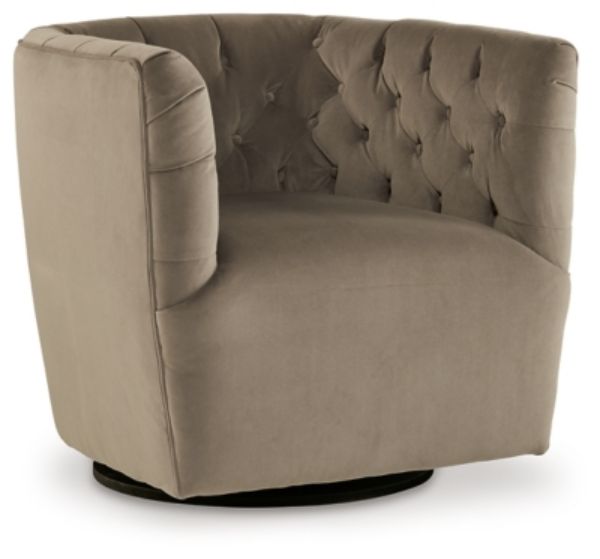  Hayesler Swivel Accent Chair, Cocoa 