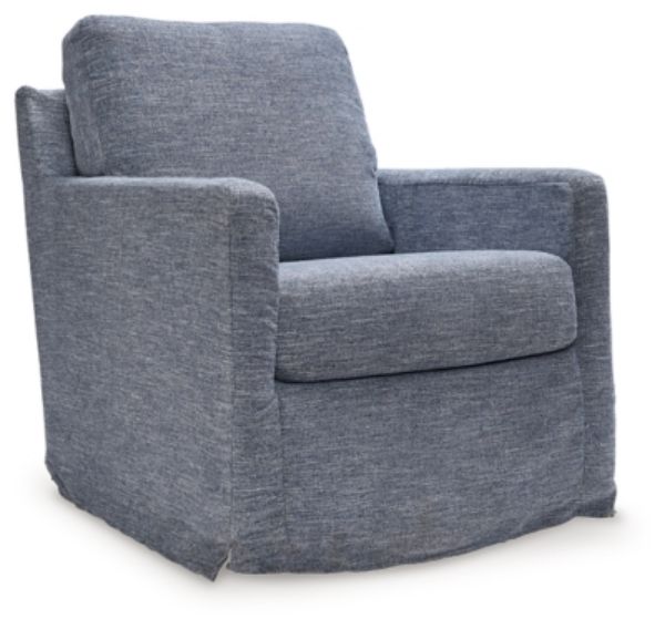  Nenana Next-Gen Nuvella Swivel Glider Chair, Denim 