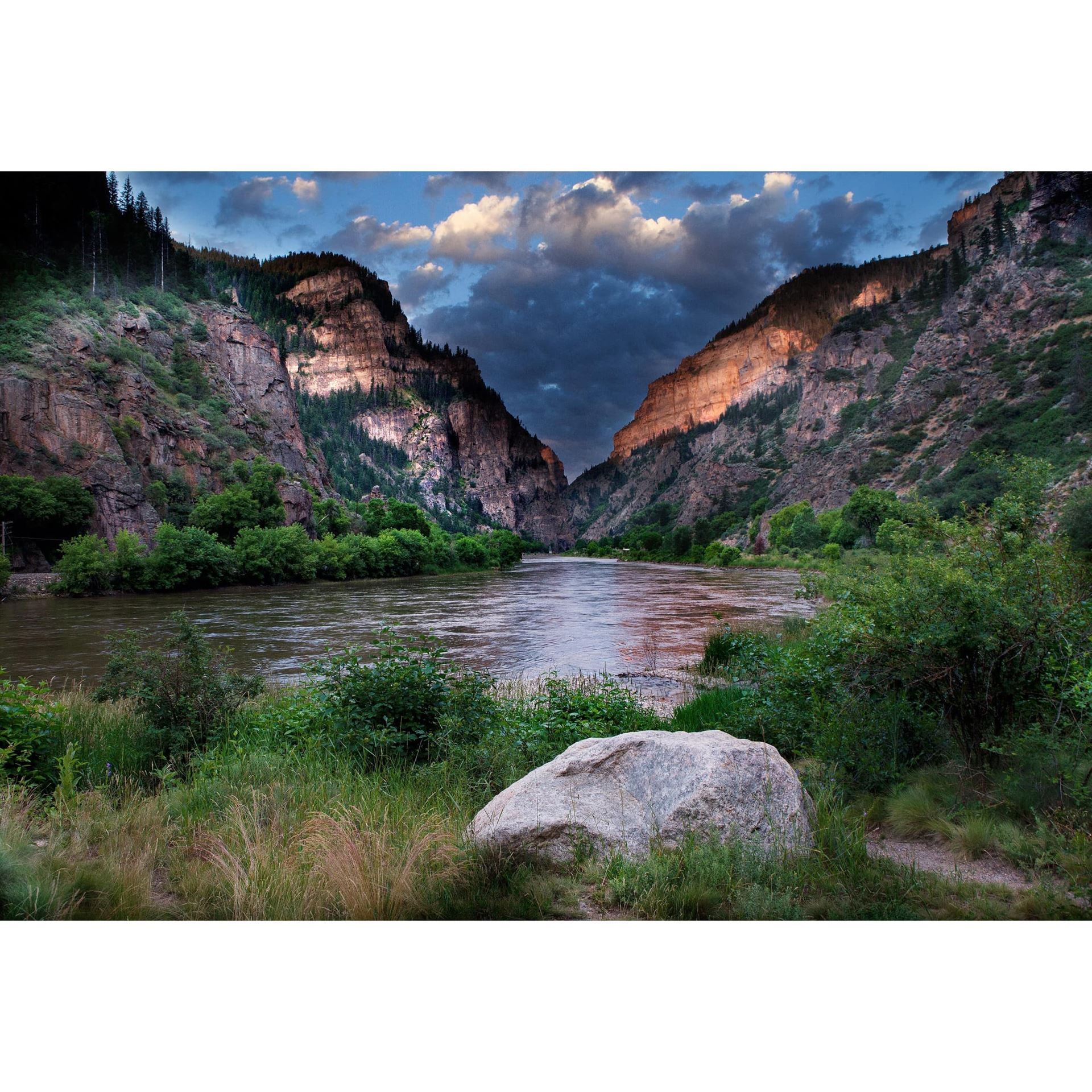 Glenwood Canyon at Dawn 48x32 *D 2 Glenwood Canyon at Dawn 48x32 *D