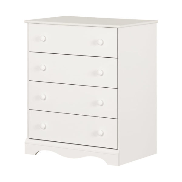  Angel - 4-Drawer Chest, White 