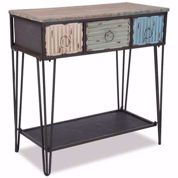 3 Drawer Console Table 