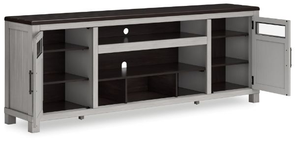  Darborn TV Stand 88", Gray/Brown 