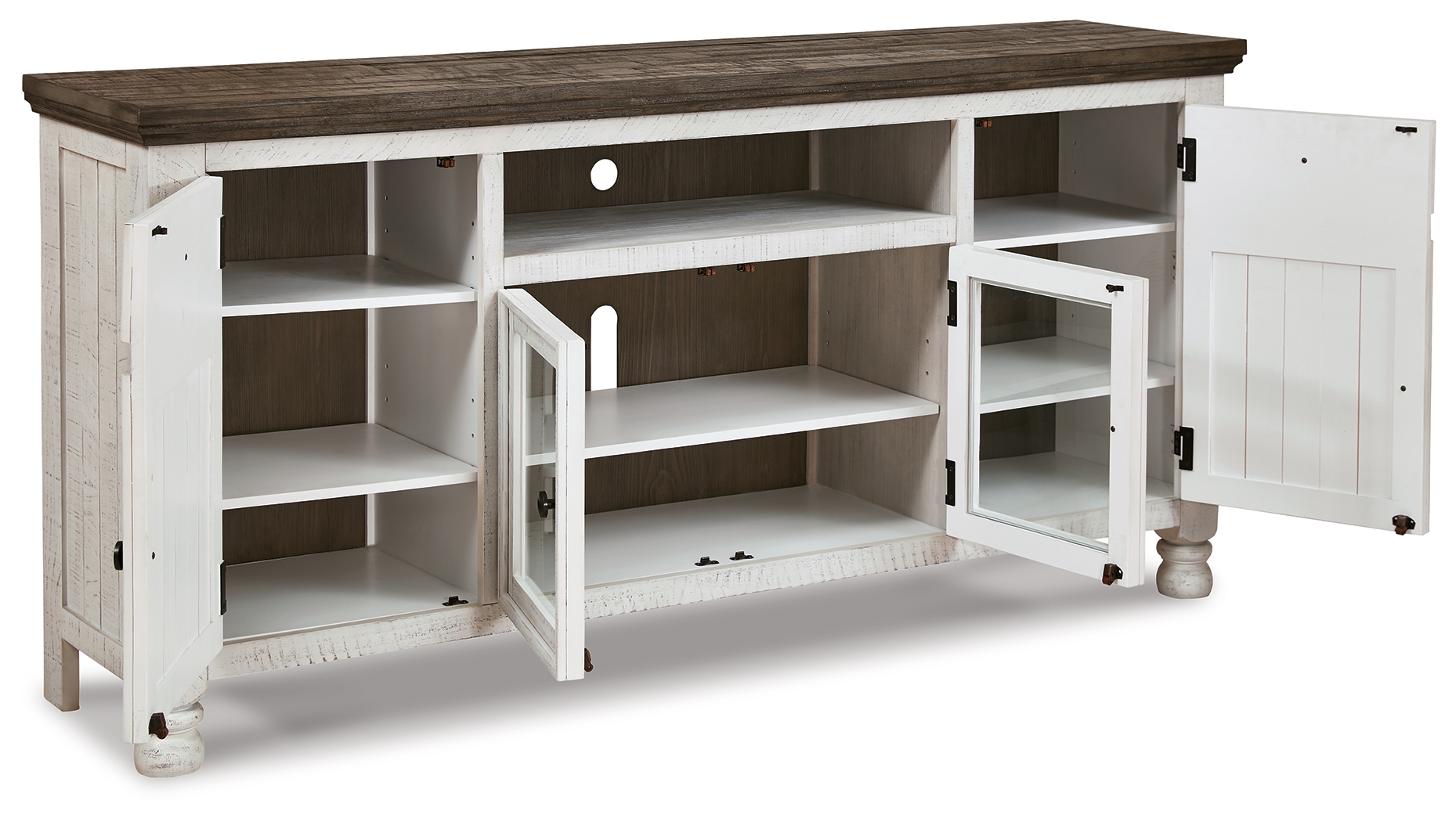 Havalance TV Stand 74", Two-tone 2 Havalance TV Stand 74", Two-tone