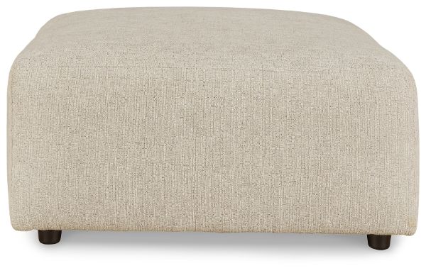  Edenfield Oversized Accent Ottoman, Linen 