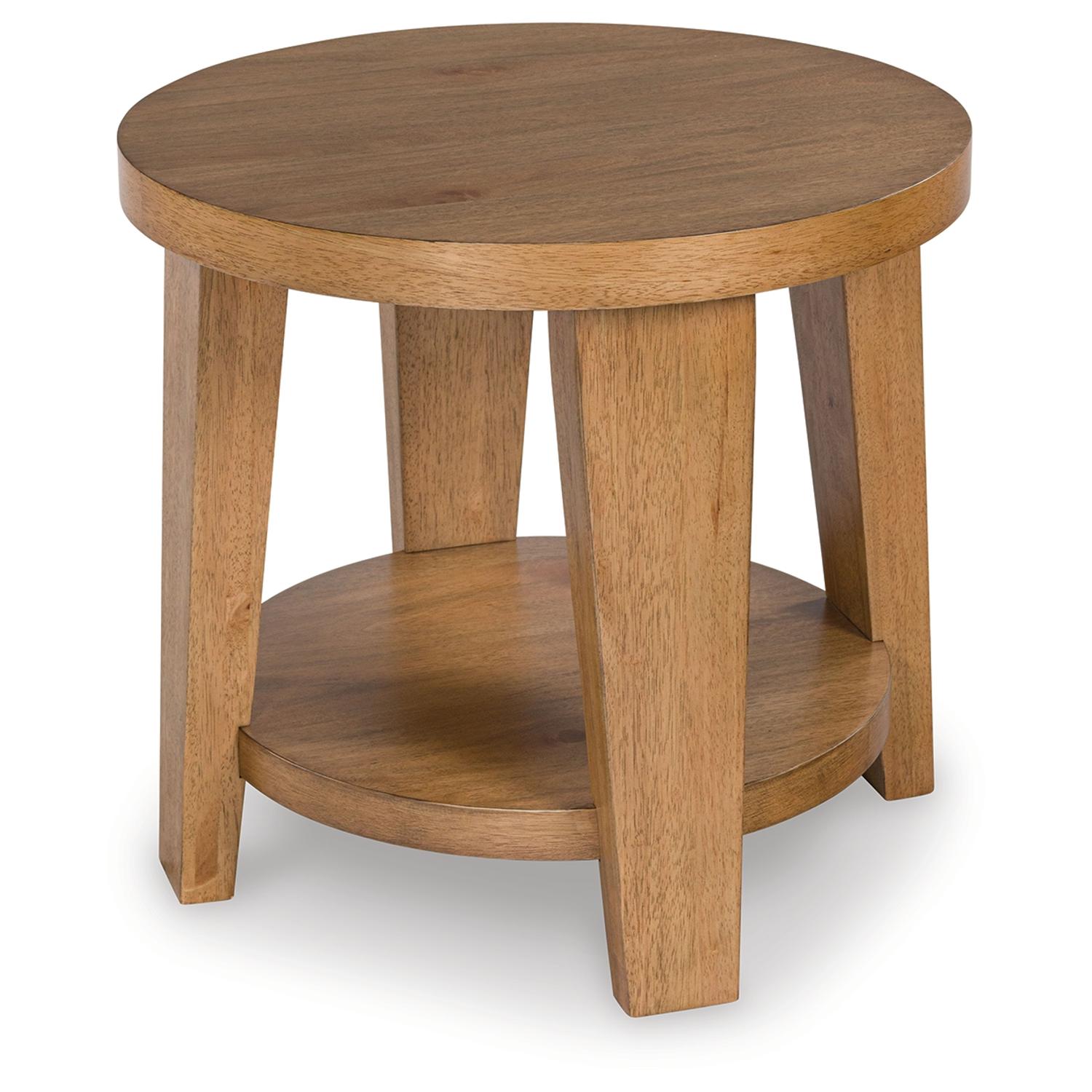 Kristiland End Table, Light Brown 2 Kristiland End Table, Light Brown