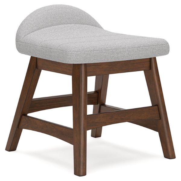  Lyncott Home Office Desk Chair, Light Gray/Brown 